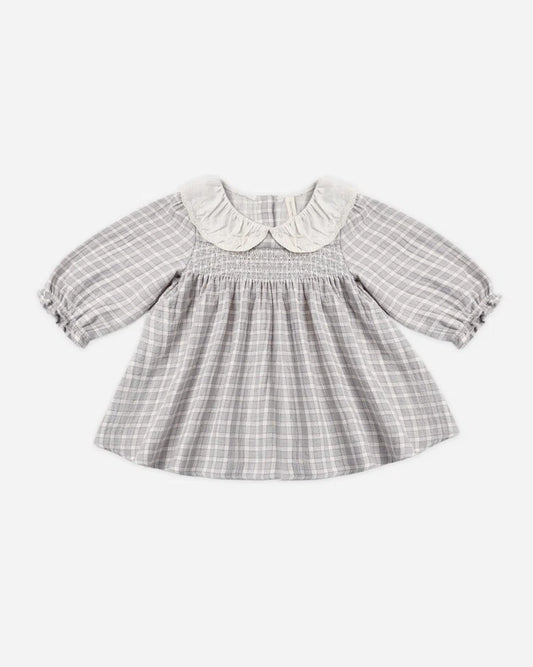 Quincy Mae Callie Dress || Blue Gingham