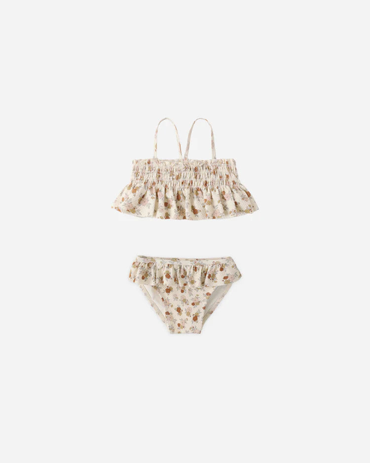 Quincy Mae Smocked Ruffle Bikini || Bloom