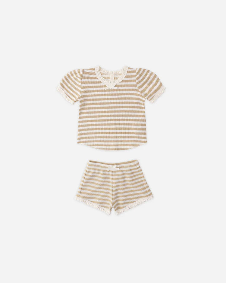 Quincy Mae Ruby Set || Butterscotch Stripe