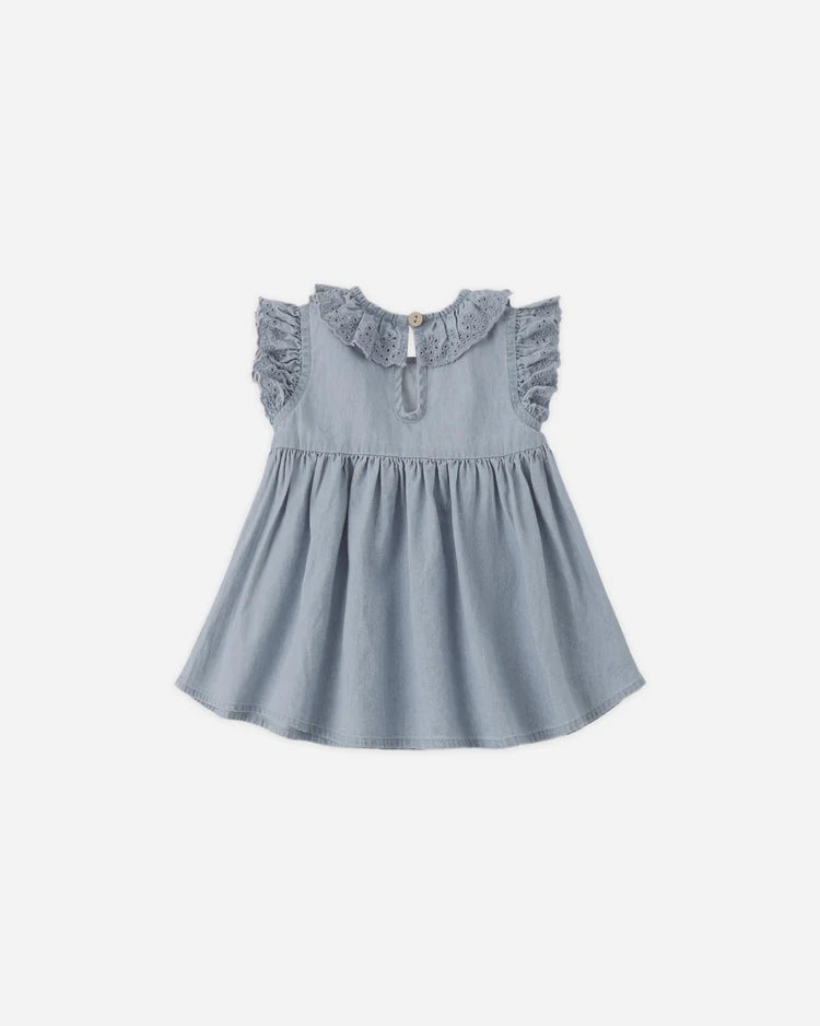 Quincy Mae Sophie Dress || Lightweight Denim