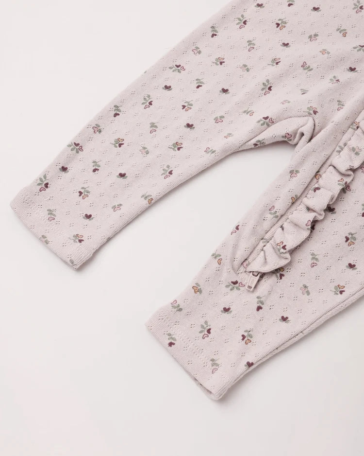 Quincy Mae Ruffle Jumpsuit || Heart Ditsy