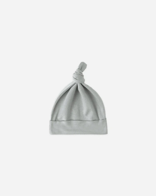 Quincy Mae Knotted Baby Hat || Steel Blue