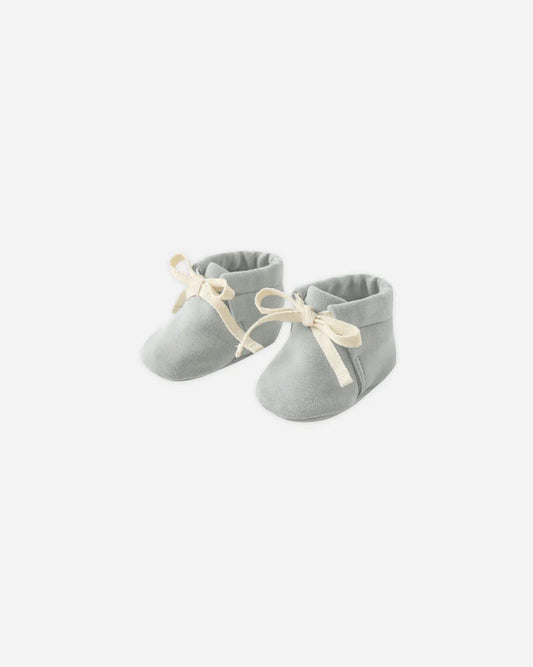 Quincy Mae Baby Booties || Steel Blue