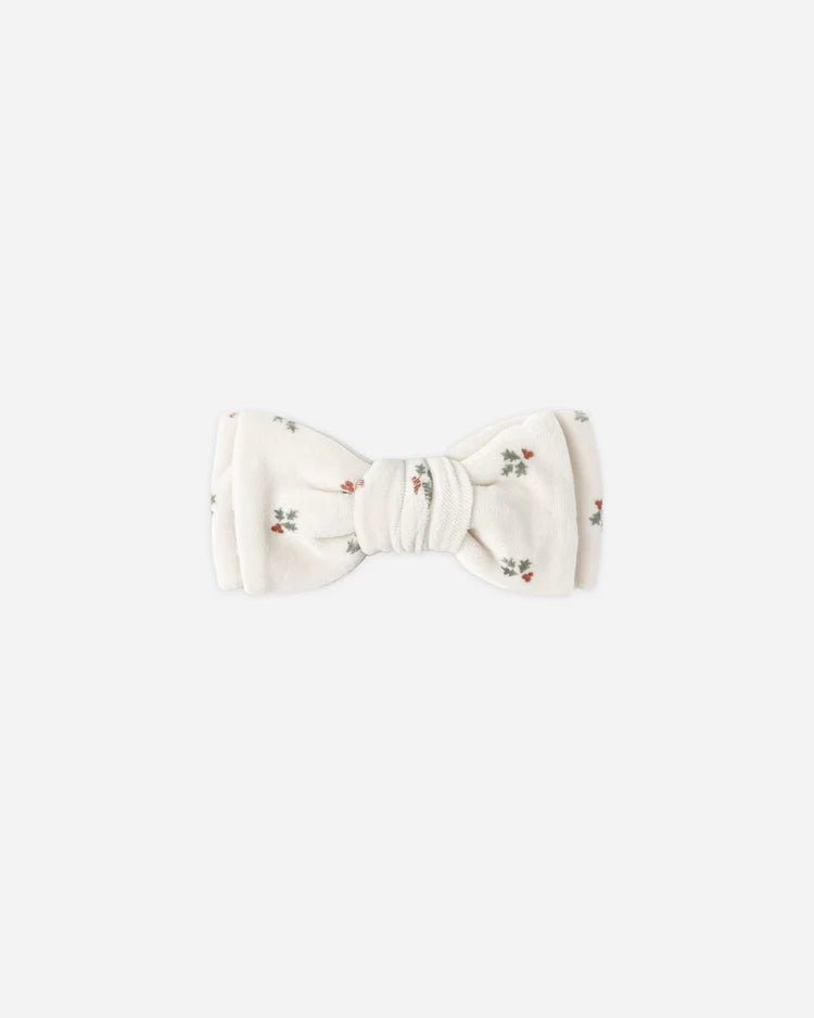 Quincy Mae Velour Headband || Holly Berry