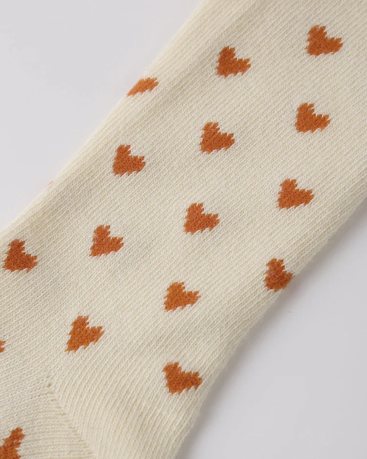 Quincy Mae Tights || Red Hearts