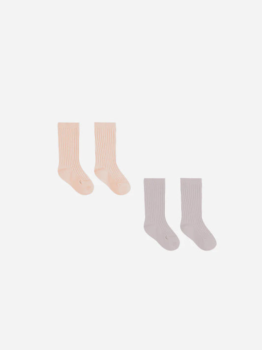 Quincy Mae Socks Set || Melon + Lavender