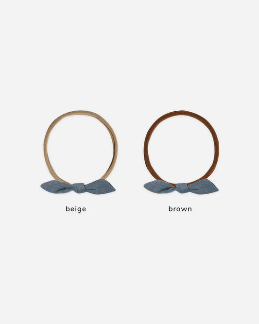 Quincy Mae Little Knot Headband || Ocean