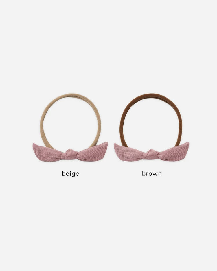 Quincy Mae Little Knot Headband || Mulberry