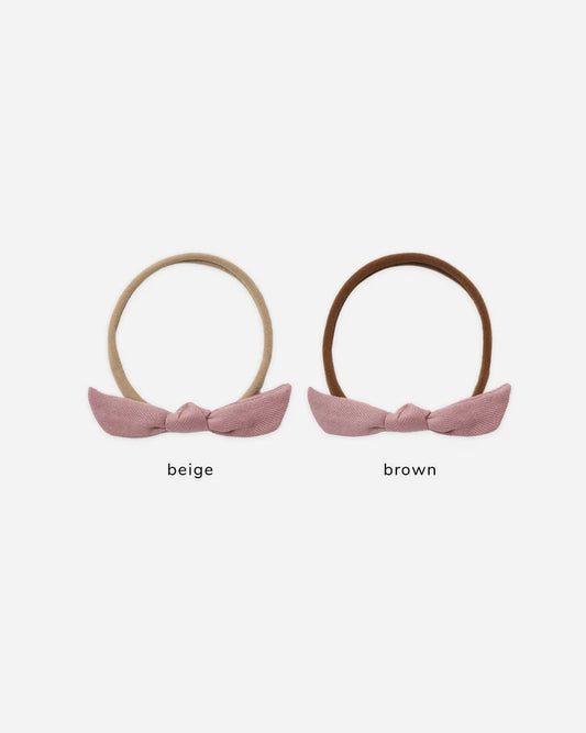 Quincy Mae Little Knot Headband || Mulberry