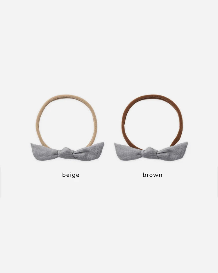 Quincy Mae Little Knot Headband || Slate