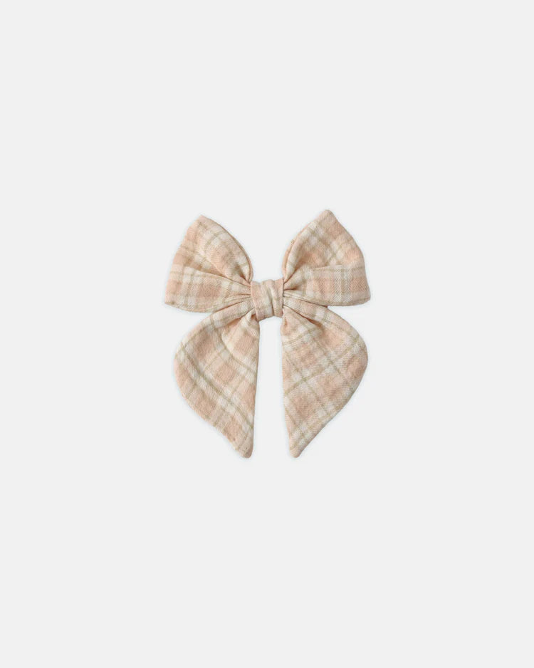 Quincy Mae Bow || Pink Plaid