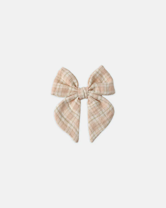 Quincy Mae Bow || Pink Plaid