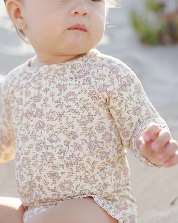 Quincy Mae Olivia Rashguard One-Piece || Dahlia