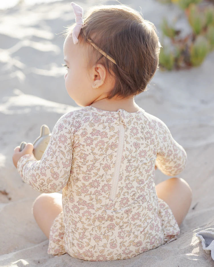 Quincy Mae Olivia Rashguard One-Piece || Dahlia