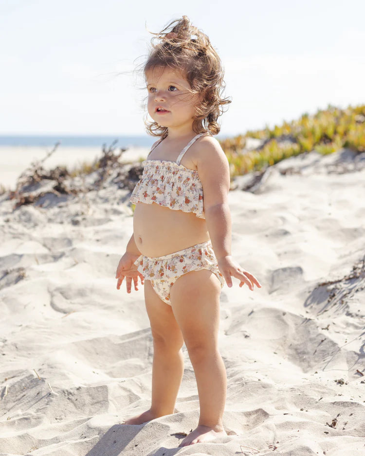 Quincy Mae Smocked Ruffle Bikini || Bloom