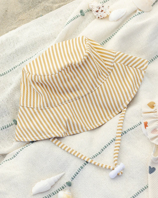 Quincy Mae Bucket Hat || Honey Stripe