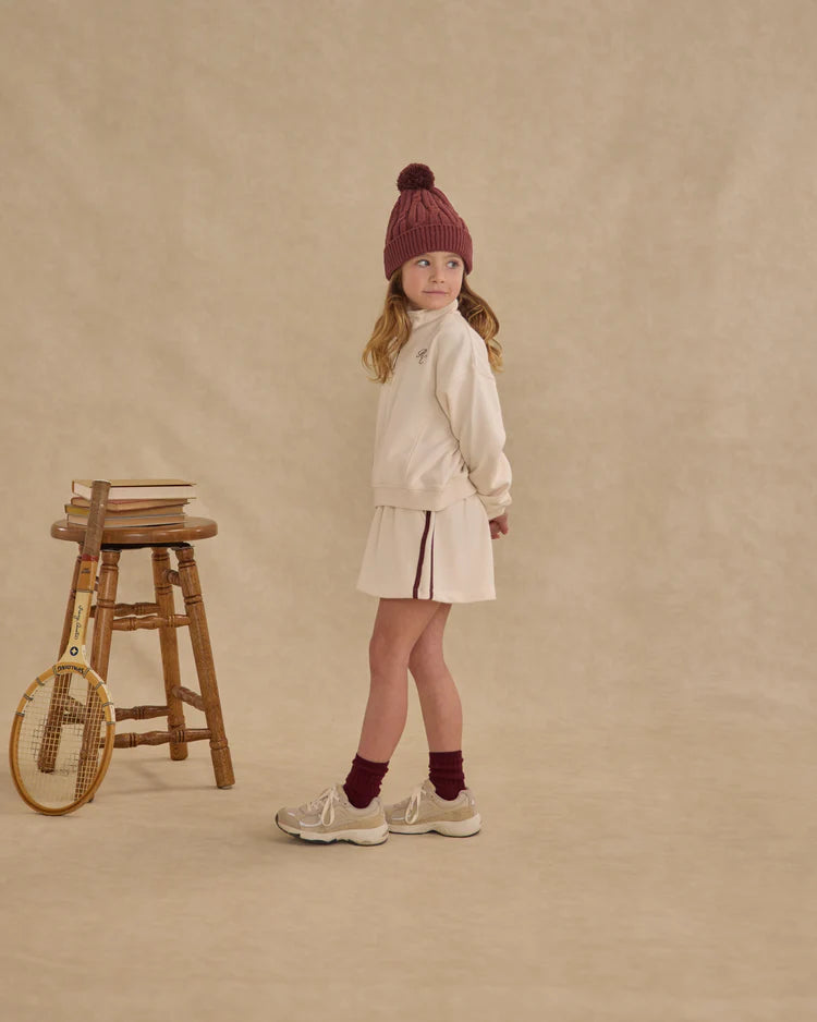 Rylee + Cru Ribbed Socks || Golden + Burgundy