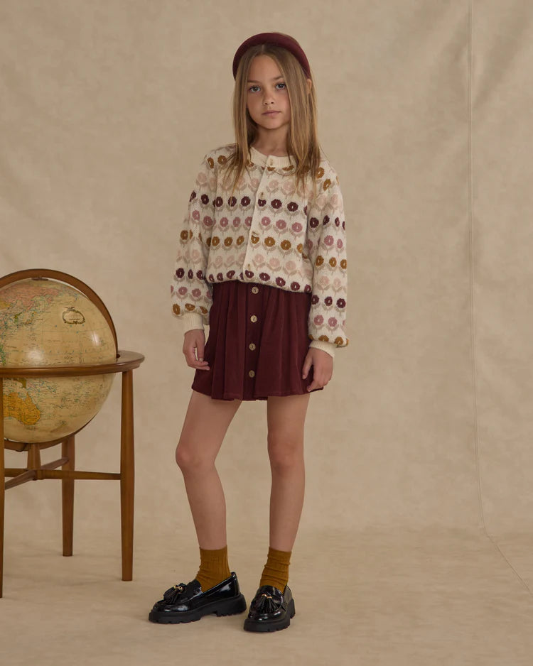 Rylee + Cru Ribbed Socks || Golden + Burgundy