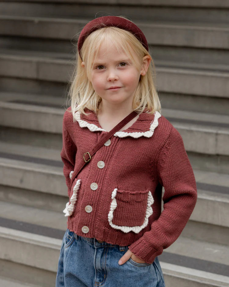 Rylee + Cru Padded Headband || Burgundy