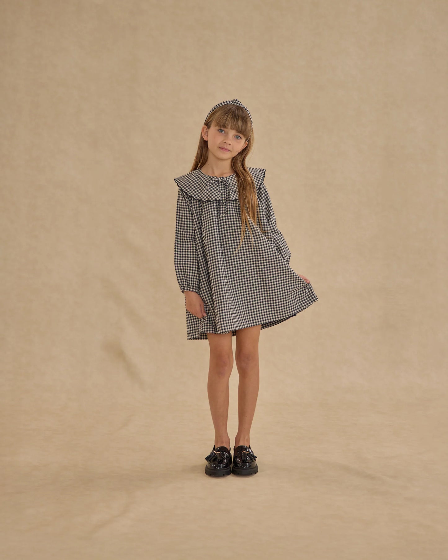 PRE-ORDER Rylee + Cru Mini Dress || Black Gingham