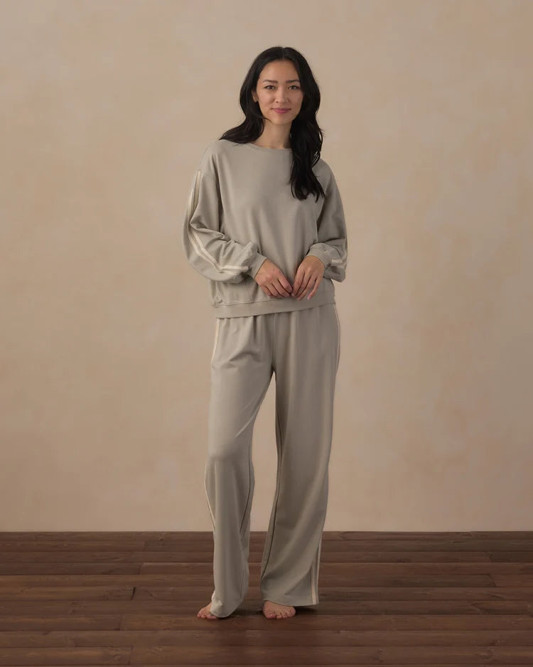 Rylee + Cru Women's Wide Leg Sweatpant || Sage