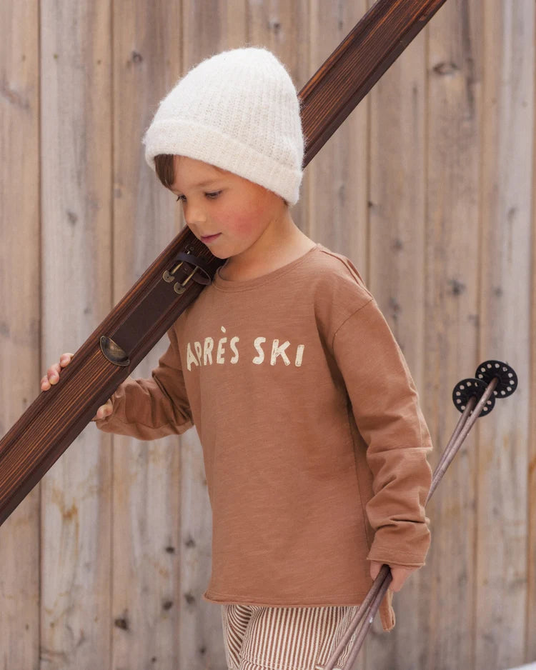 Rylee + Cru Raw Edge Long Sleeve Tee || Apres Ski