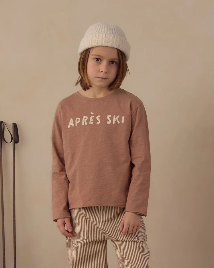 Rylee + Cru Raw Edge Long Sleeve Tee || Apres Ski