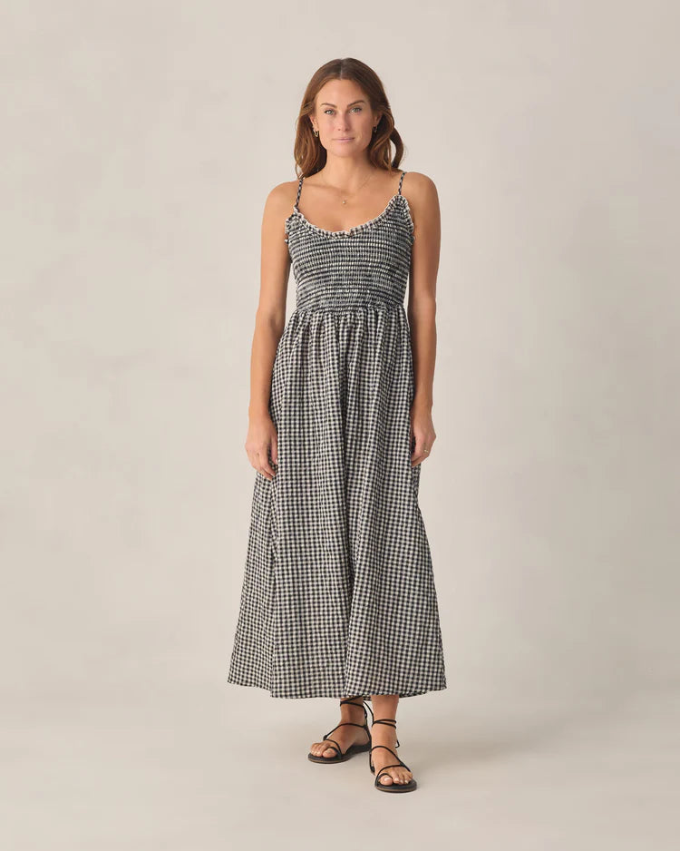 Rylee + Cru Chrissy Dress || Black Check