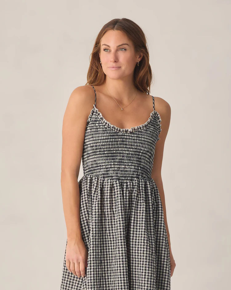 Rylee + Cru Chrissy Dress || Black Check