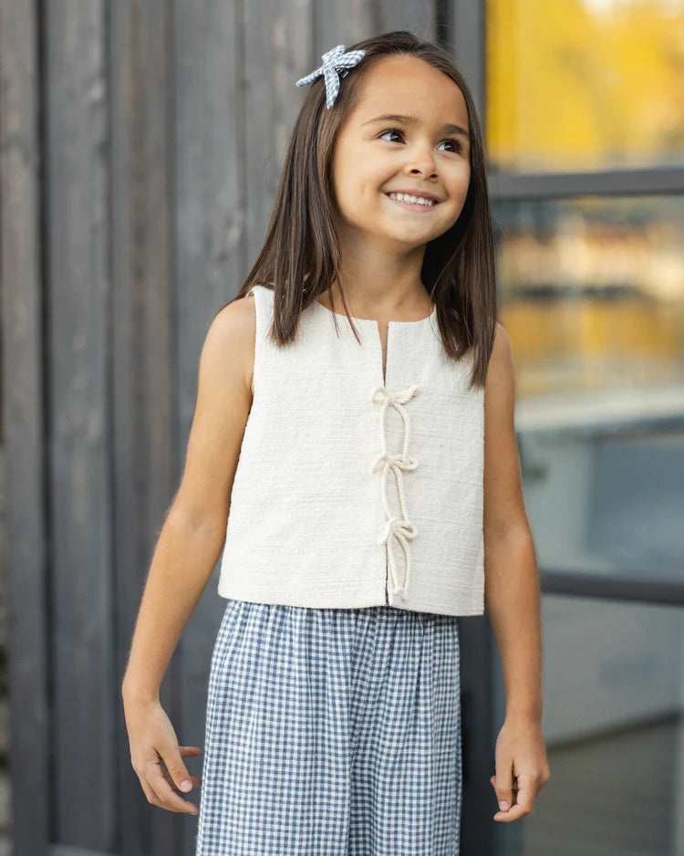 Rylee + Cru Bows, Set of 2 || Marine Gingham