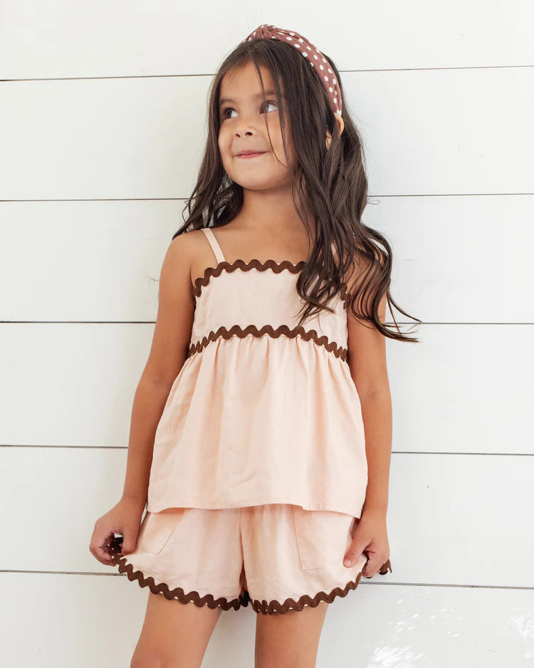 Rylee + Cru Ric Rac Set || Blush