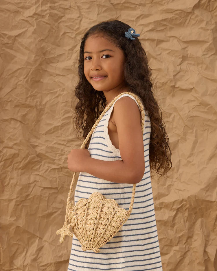 PRE-ORDER Rylee + Cru Crochet Bow Clip || Marine