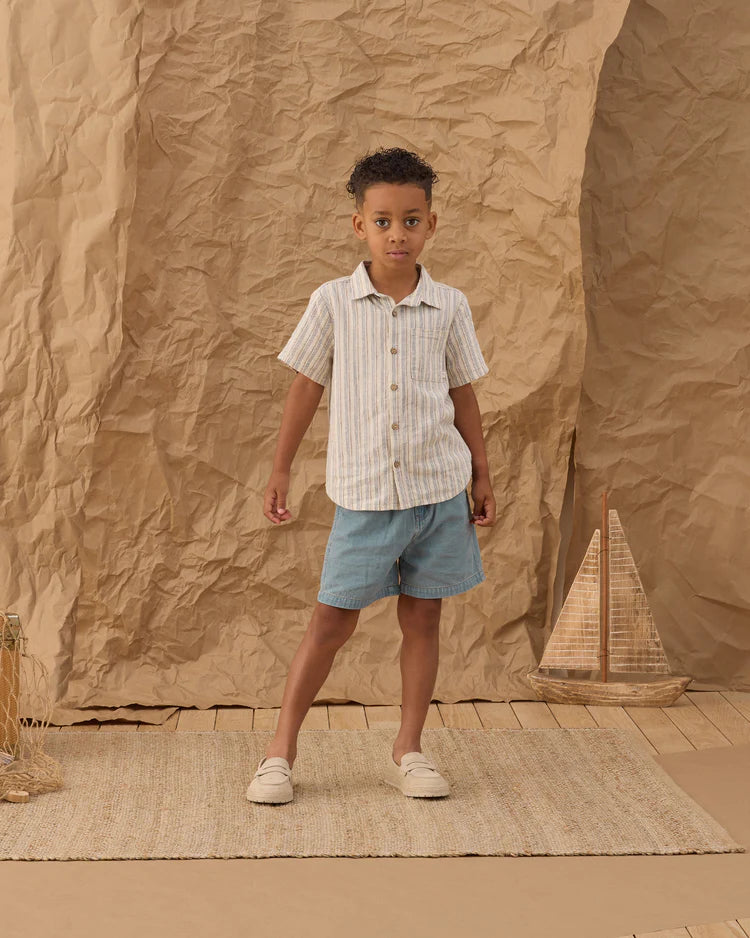 PRE-ORDER Rylee + Cru Dawson Short || Washed Blue