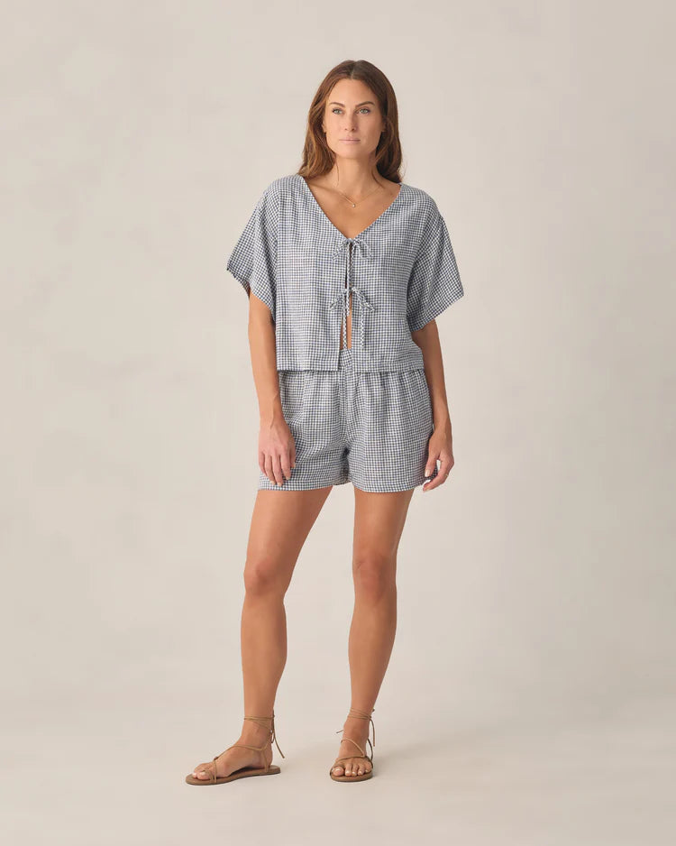 PRE-ORDER Women's Juniper Set || Marine Gingham