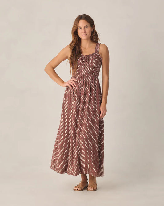 PRE-ORDER Rylee + Cru Women's Dress || Chocolate Polka Dot