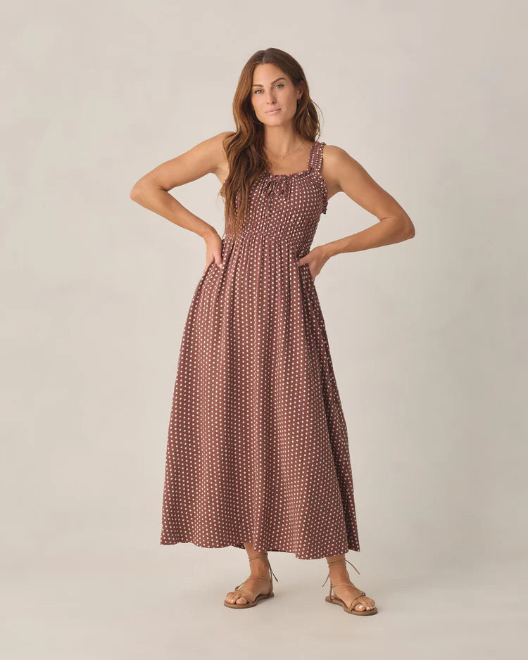 PRE-ORDER Rylee + Cru Women's Dress || Chocolate Polka Dot