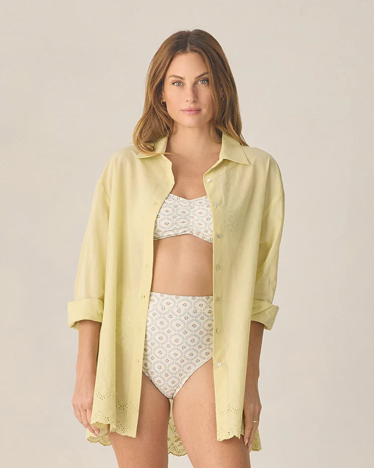 Rylee + Cru Women's Del Mar Shirt || Citron