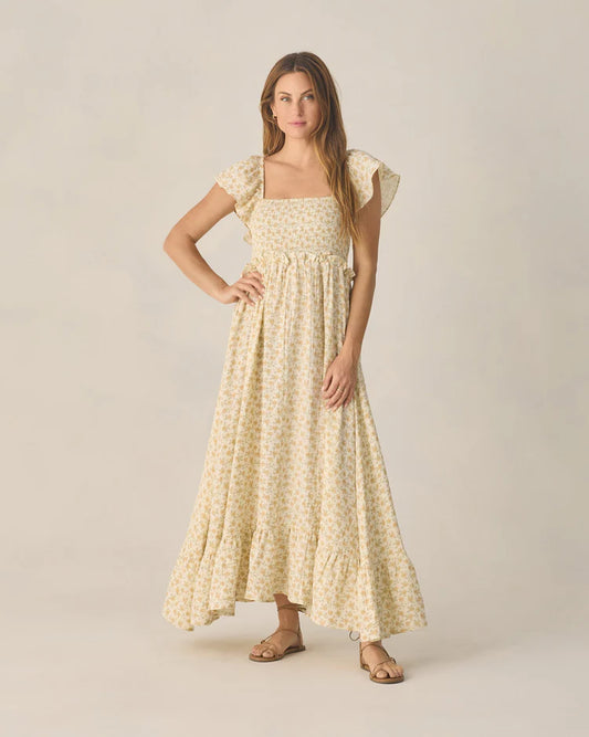 PRE-ORDER Rylee + Cru Women's Francesca Dress || Yellow Floral