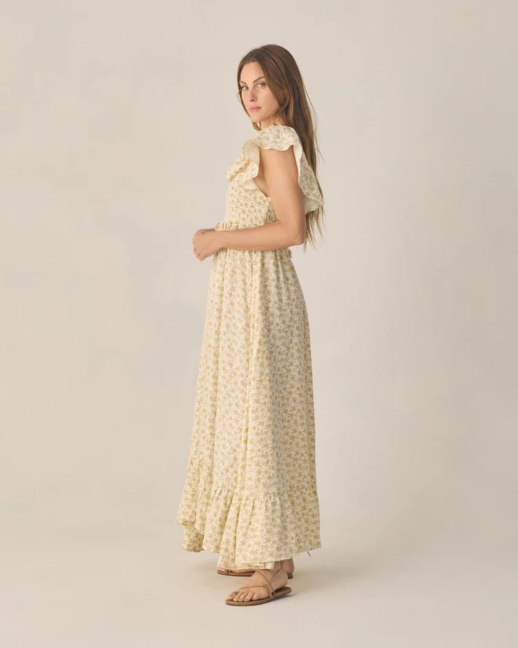 PRE-ORDER Rylee + Cru Women's Francesca Dress || Yellow Floral