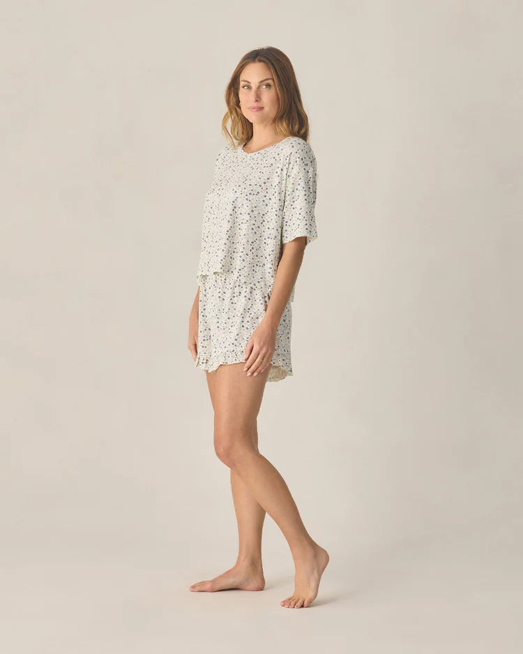 Rylee + Cru Women's Mosie Set || Blue Ditsy