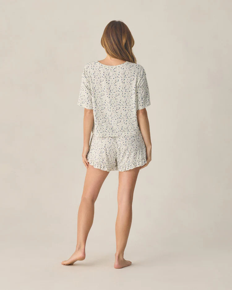 Rylee + Cru Women's Mosie Set || Blue Ditsy