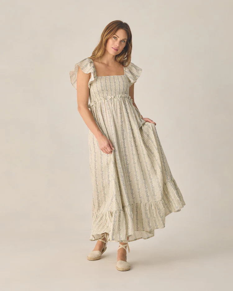 PRE-ORDER Rylee + Cru Women's Francesca Dress || Blue Floral