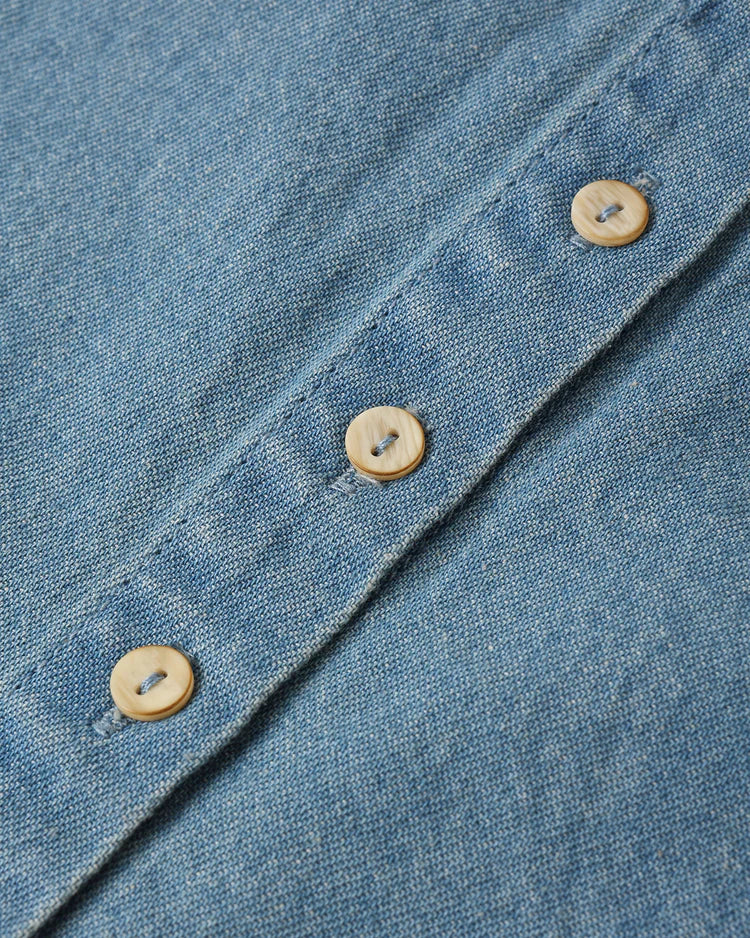 PRE-ORDER Rylee + Cru Aaron Top || Washed Blue