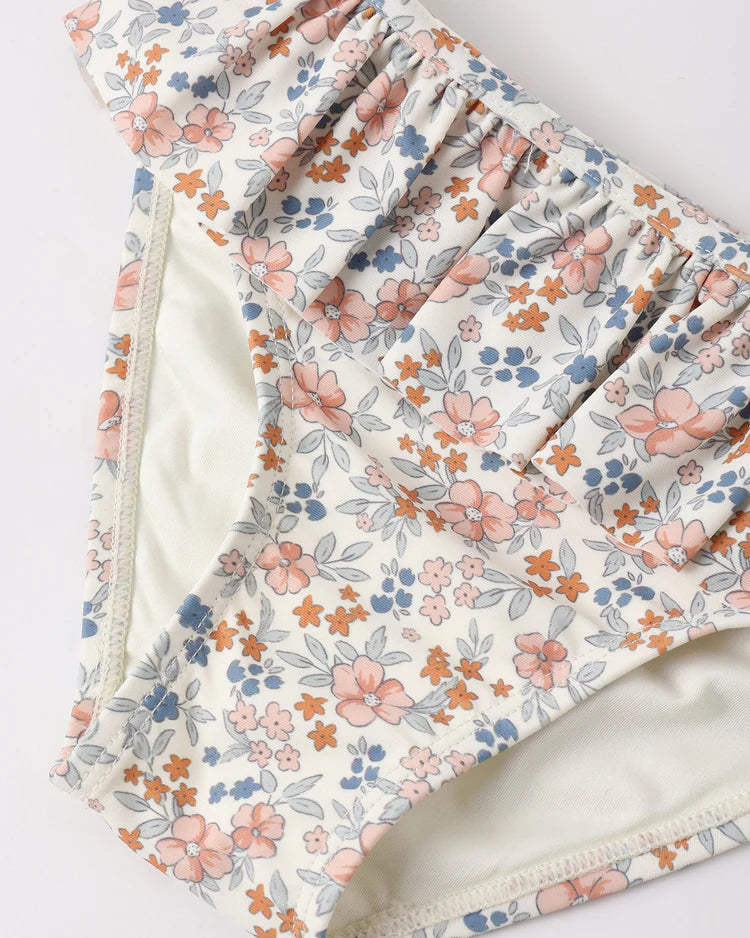 PRE-ORDER Rylee + Cru Rashguard Girls Set || Flower FIelds