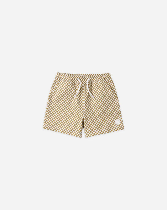 *PRE-ORDER* Rylee + Cru Boardshort || Ocre Check