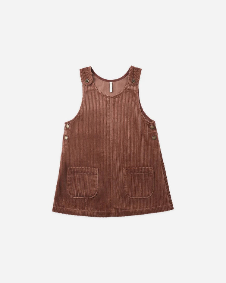 Rylee + Cru Odette Overall Dress || Mulberry