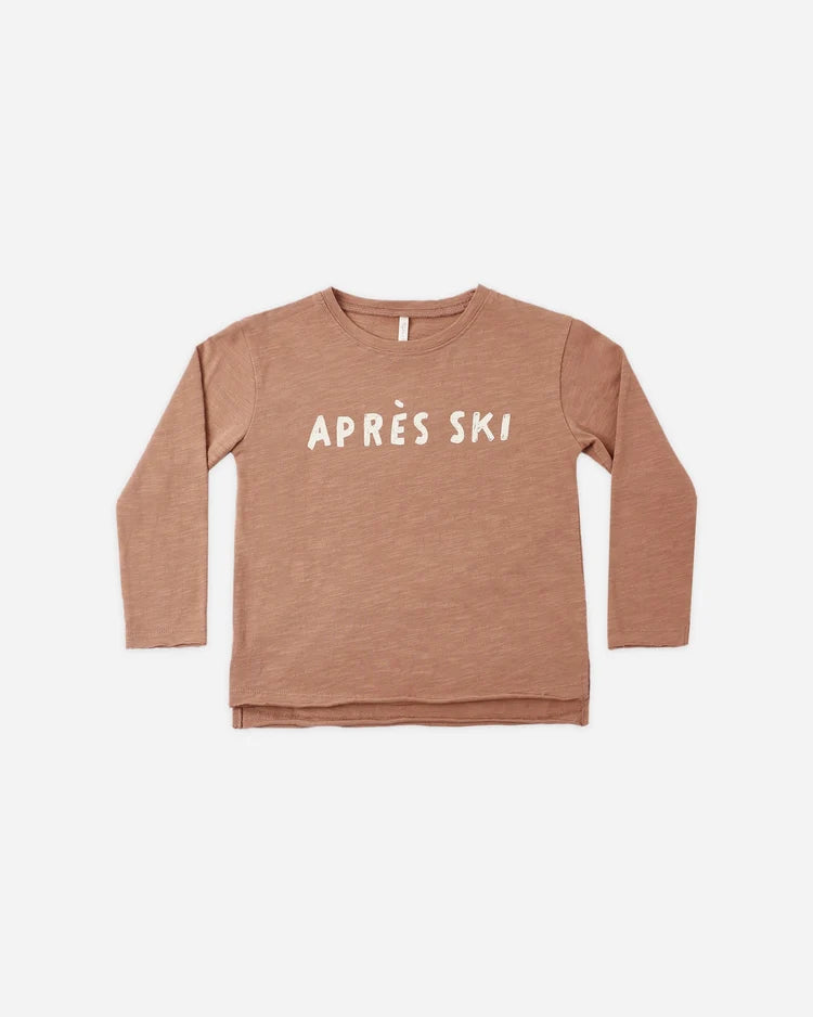 Rylee + Cru Raw Edge Long Sleeve Tee || Apres Ski