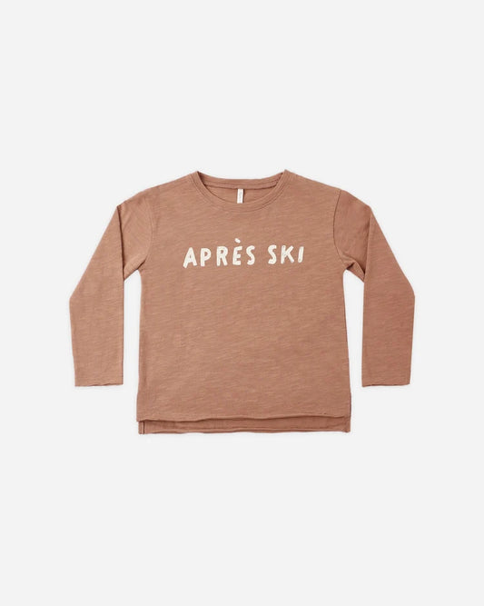 Rylee + Cru Raw Edge Long Sleeve Tee || Apres Ski