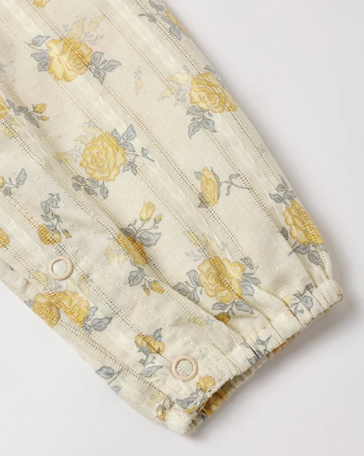 Rylee + Cru Kingsley Jumpsuit || Lemon Ditsy Flower