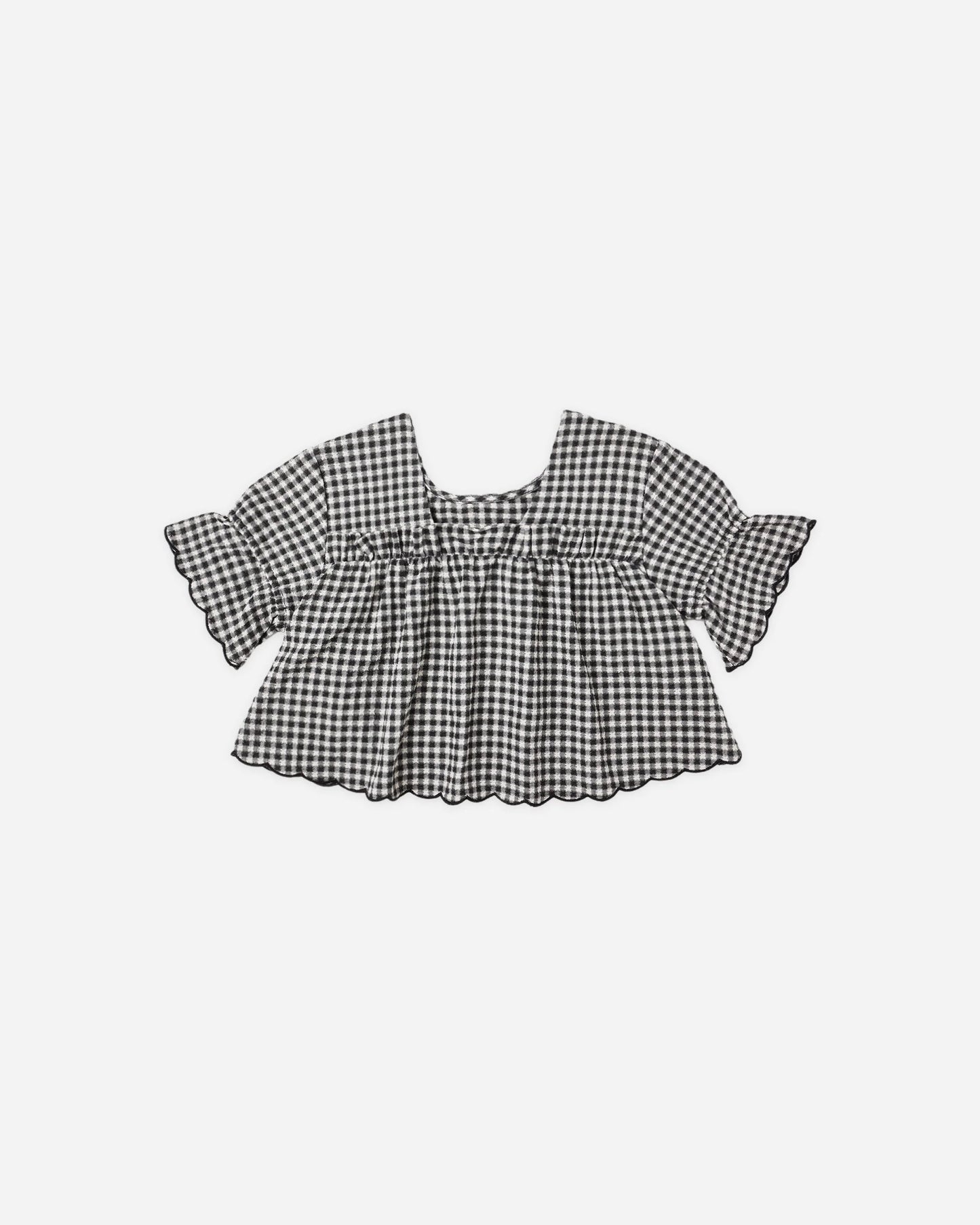 PRE-ORDER Rylee + Cru Francie Blouse || Black Gingham